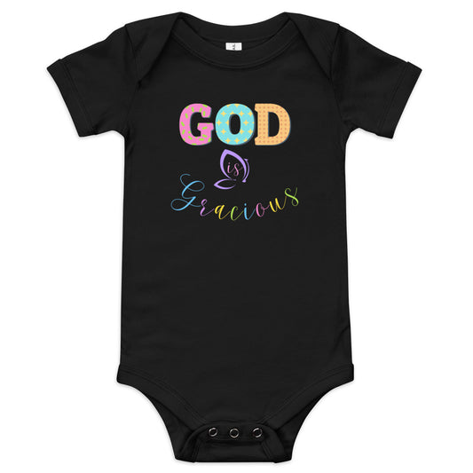 God is Gracious - Baby Short Sleeve Onesie