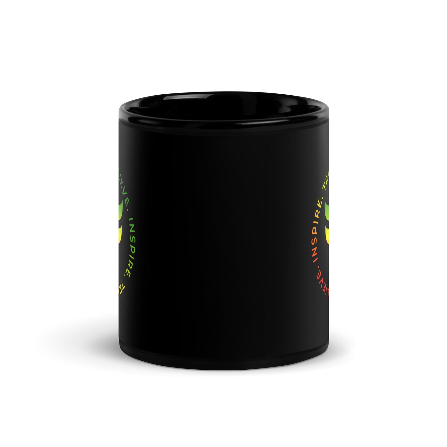 Trust. Believe. Inspire. - Black Glossy Mug