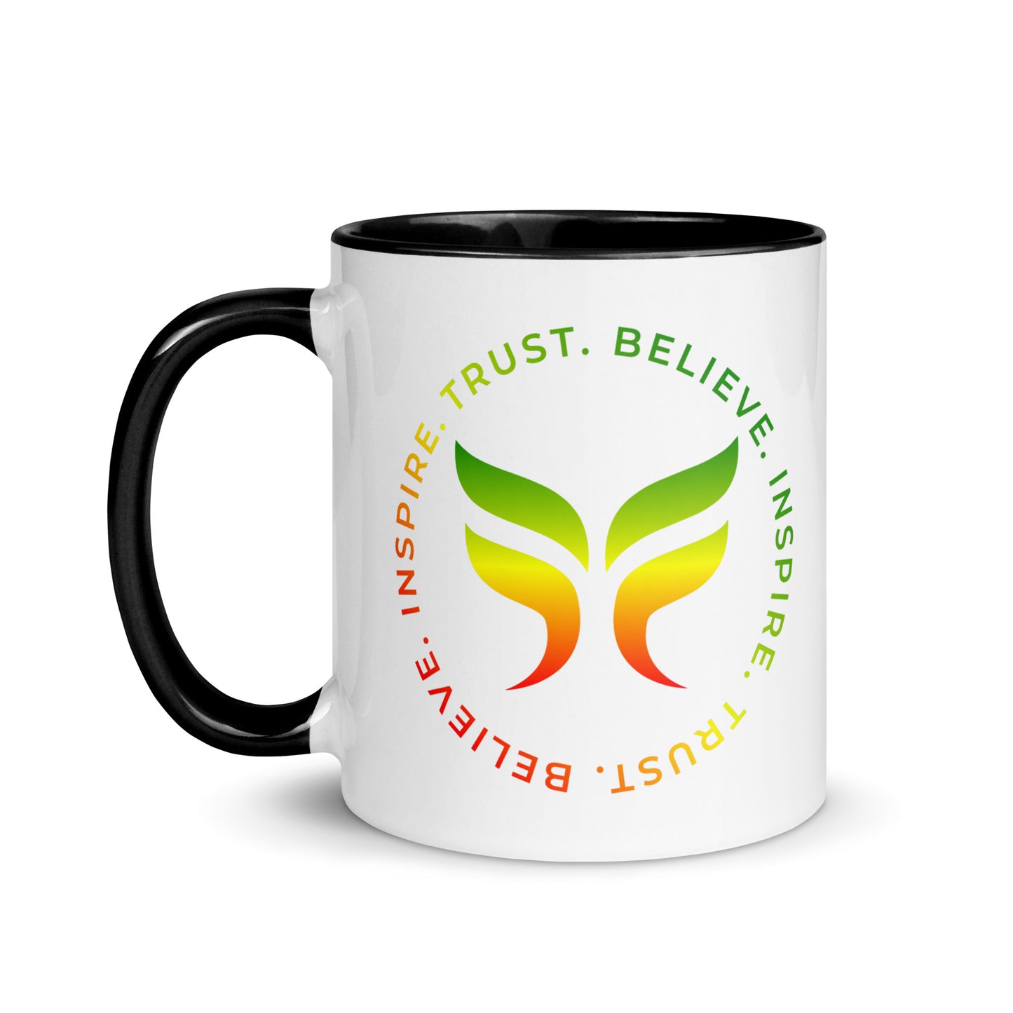 Trust. Believe. Inspire. - Mug with Color Inside