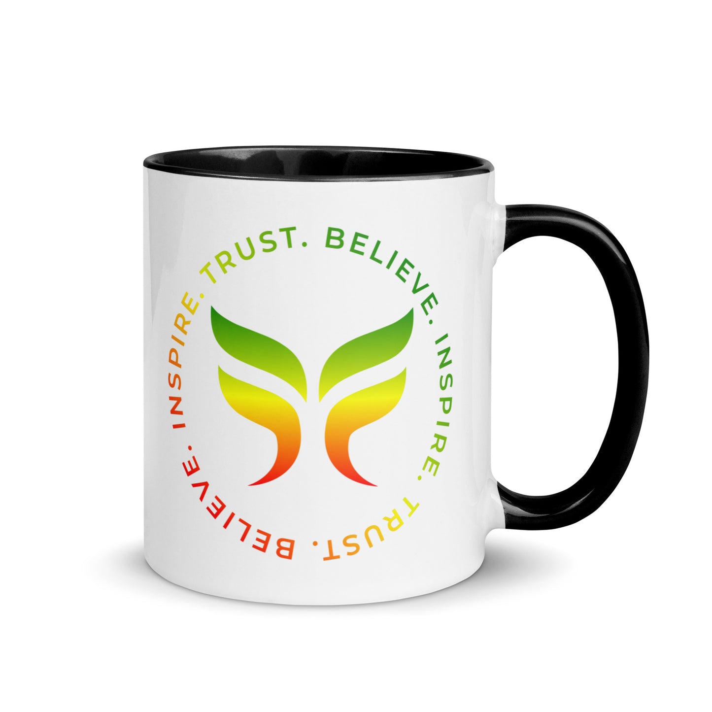 Trust. Believe. Inspire. - Mug with Color Inside