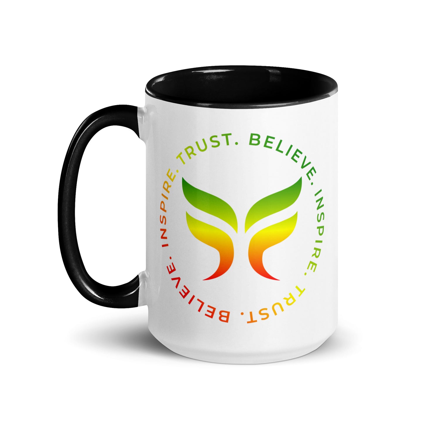 Trust. Believe. Inspire. - Mug with Color Inside