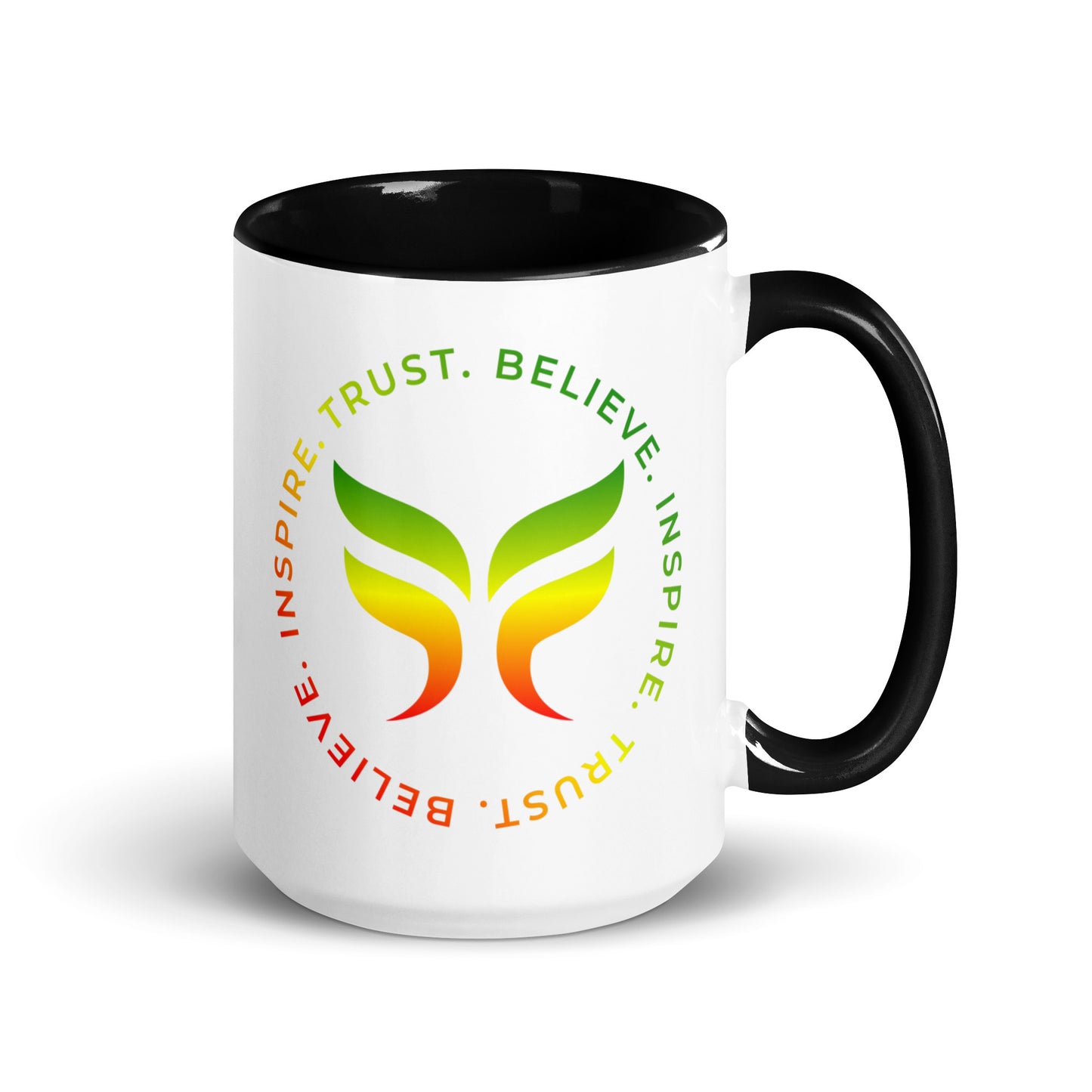 Trust. Believe. Inspire. - Mug with Color Inside