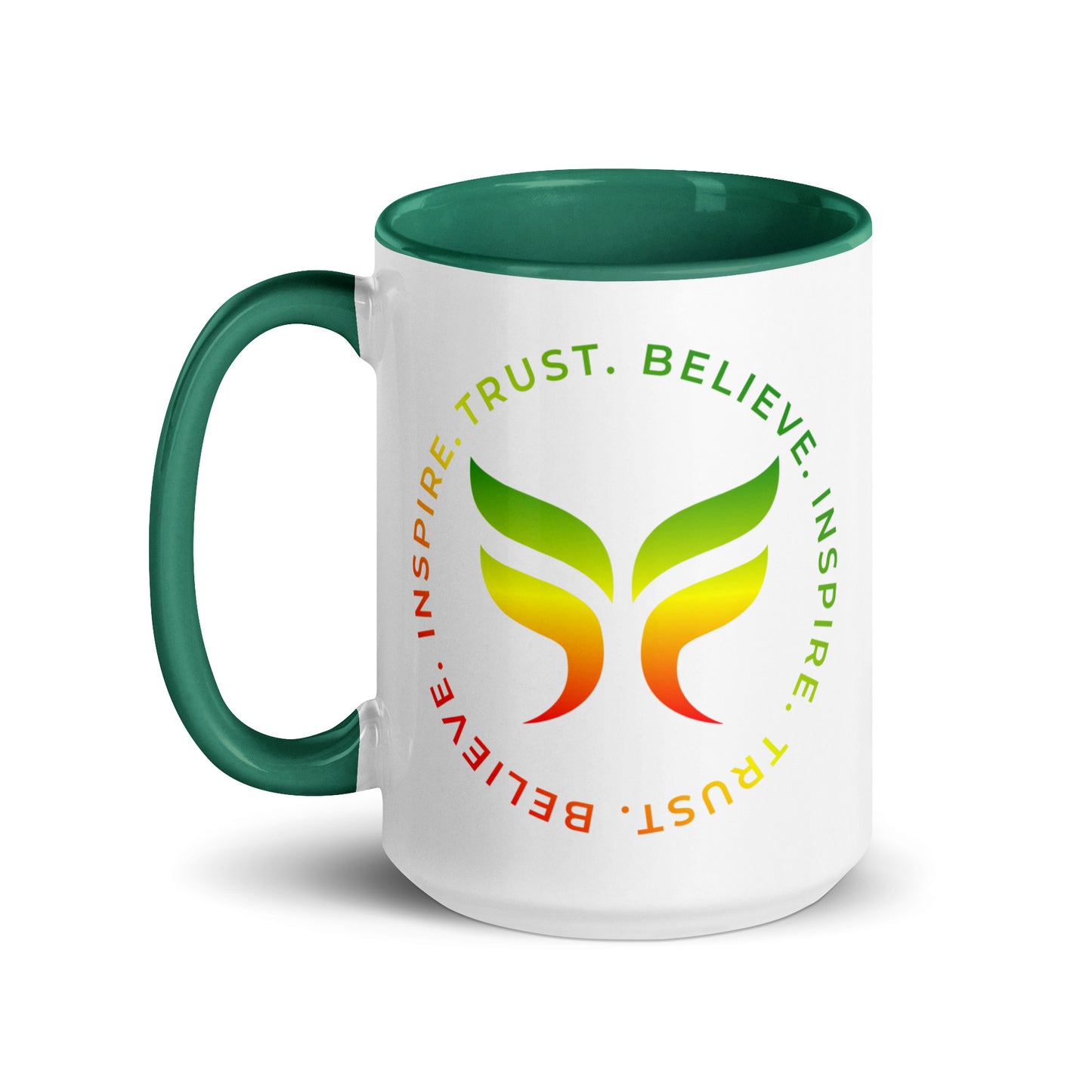 Trust. Believe. Inspire. - Mug with Color Inside