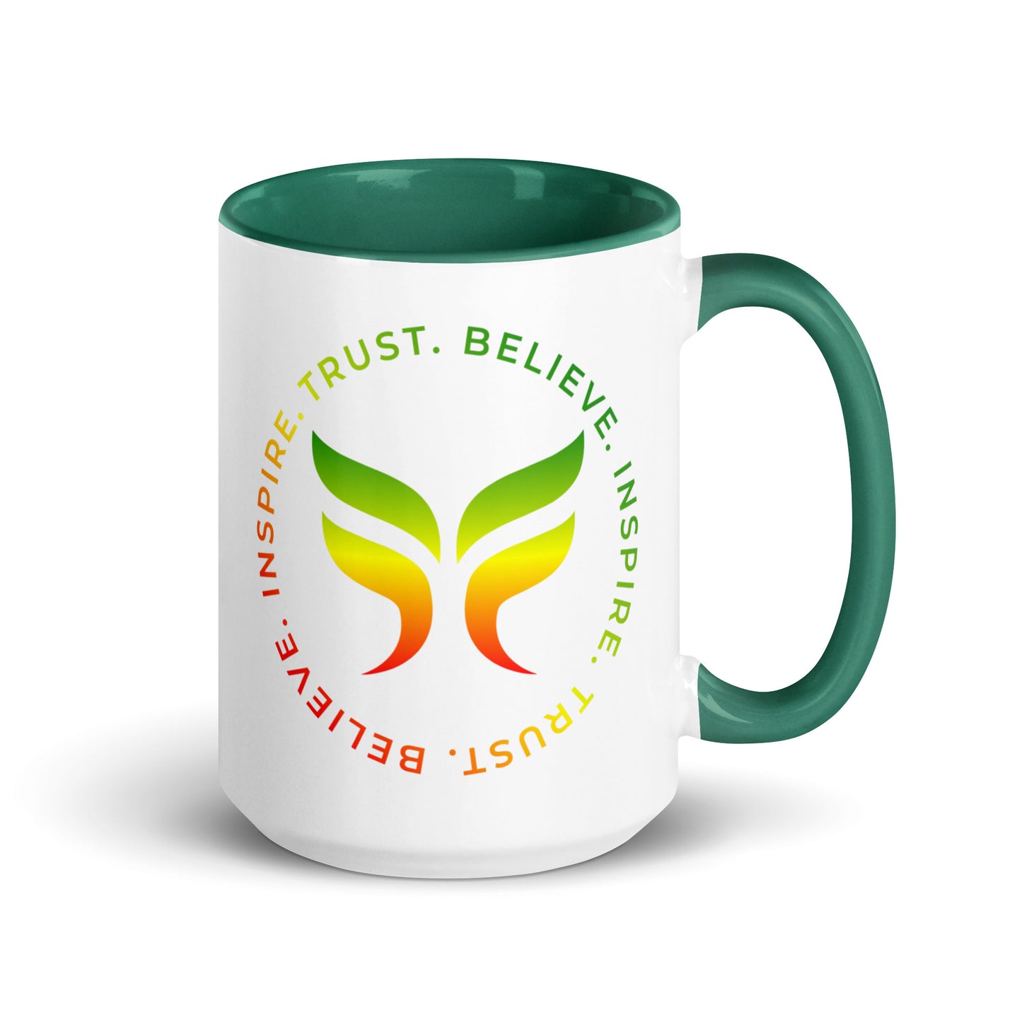 Trust. Believe. Inspire. - Mug with Color Inside